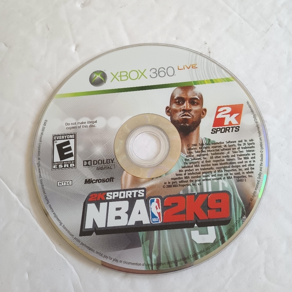 X-box 360 Live Kevin Garnett 2 KSports NBA 2K9 Video Game Complete - Picture 15 of 15